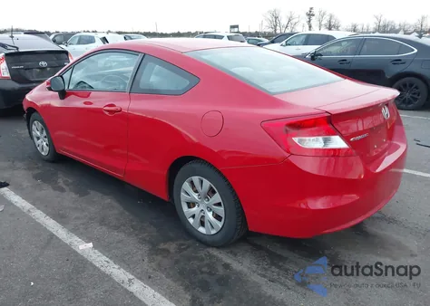 2012 Honda Civic Lx z USA, uszkodzony, nr VIN 2HGFG3B53CH557356